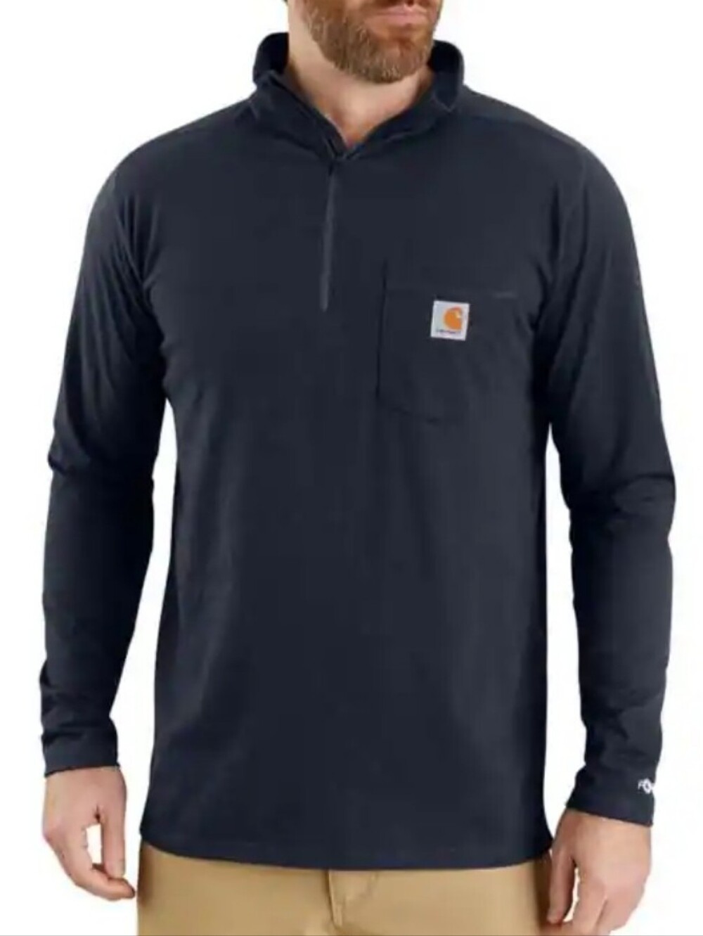 Carhartt Men’s Black Force Relaxed Fit Pullover Fleece T-Shirt XXLTall 2025
